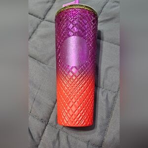 Starbucks Pink and Black Tumbler
